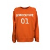 SEMICOUTURE woman sweatshirt with crewneck breaks art Y2SP05 100% cotton