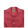 SEMICOUTURE woman vichy shirt white / red embossed art S2SO 02 CATHLEEN MADE IN ITALY