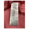 SEMICOUTURE woman vichy shirt white / red embossed art S2SO 02 CATHLEEN MADE IN ITALY