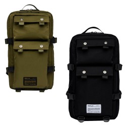 REPLAY Solid color backpack in rip stop fabric 100% Polyurethane