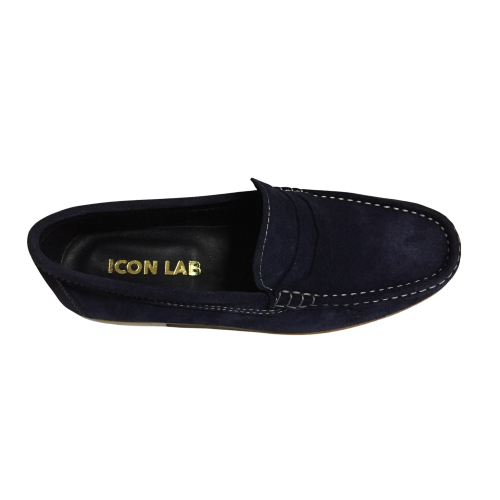 ICON LAB unlined man moccasin art 2501 / CASTORO FLOU 100% leather MADE IN ITALY