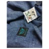 BROUBACK camicia uomo lino washed slim color denim NISIDA 38 T114 100% lino MADE IN ITALY