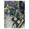 BROUBACK camicia uomo slim washed fantasia fiori militare/viola/giallo NISIDA 38 T07 MADE IN ITALY