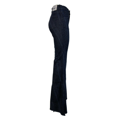 IND MILANO jeans donna zampa fantasia IND12 LASER REDSKIN MADE IN ITALY