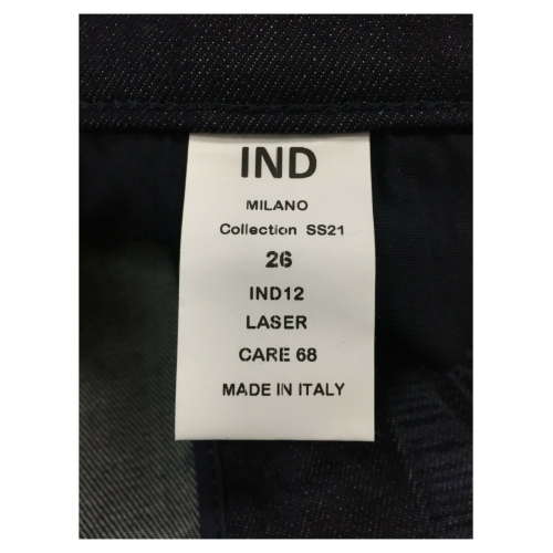 IND MILANO jeans donna zampa fantasia IND12 LASER REDSKIN MADE IN ITALY