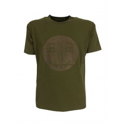 MADSON by BKØ military man t-shirt DU22337 CALM DOWN 100% recycled cotton MADE IN ITALY