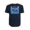 MADSON by BKØ man t-shirt DU22337 NEVER UND / BLUE 100% recycled cotton MADE IN ITALY