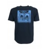 MADSON by BKØ t-shirt uomo DU22337 NEVER UND/BLU 100% cotone riciclato MADE IN ITALY