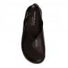 PATRIZIA BONFANTI scarpa nera rivisitazione metropolitana scarpe clog art PB001137 REMI 100% pelle MADE IN ITALY