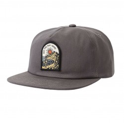 KATIN gray man POINT hat in cotton twill with an embroidered patch