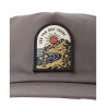 KATIN gray man POINT hat in cotton twill with an embroidered patch