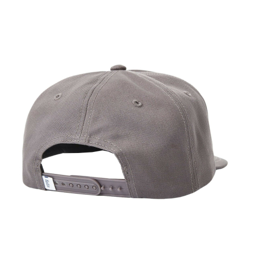 KATIN cappello uomo grigio POINT in twill di cotone con una toppa ricamata