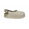 PATRIZIA BONFANTI scarpa taupe rivisitazione metropolitana scarpe clog art SAYO LAVE’ 100% pelle MADE IN ITALY