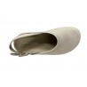 PATRIZIA BONFANTI scarpa taupe rivisitazione metropolitana scarpe clog art SAYO LAVE’ 100% pelle MADE IN ITALY
