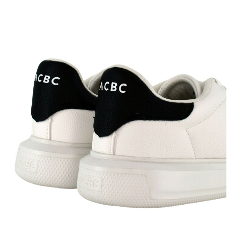 ACBC sneakers uomo BioMilano Bianco/Nero in poliestere riciclato, SHMI ECO