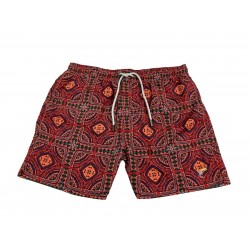 TOOCO costume uomo boxer fantasia rosso/arancio art TOC 0239 SEYCHELLES 100% poliestere