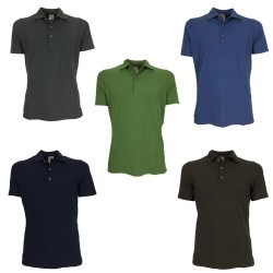 H953 polo uomo mezza manica piquet elasticizzato HS3253 FORTE 95% cotone 5% elastan MADE IN ITALY