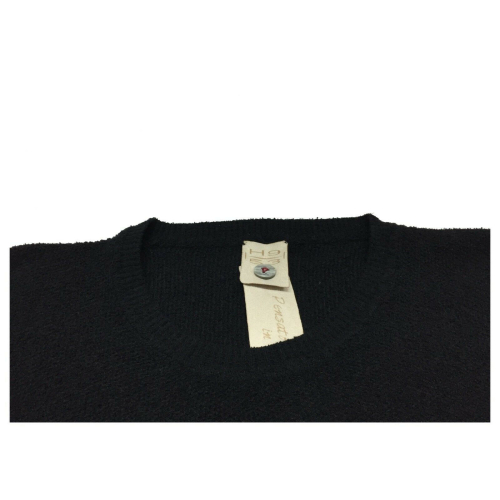 H953 man sweater with black sponge effect round neck art HS3166 MADE IN ITALY