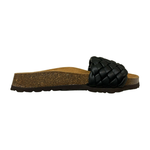 BIO BIO FOOTWEAR women's slipper band woven leather 221-74145 CARINA 100% leather MADE IN SPAIN