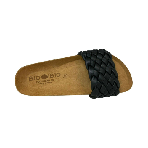 BIO BIO FOOTWEAR women's slipper band woven leather 221-74145 CARINA 100% leather MADE IN SPAIN