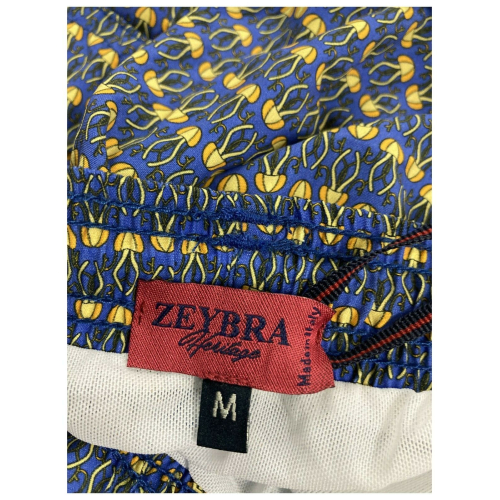 ZEYBRA man costume boxer blue fantasy mod AUB284 MEDUSA HERITAGE line MADE IN ITALY