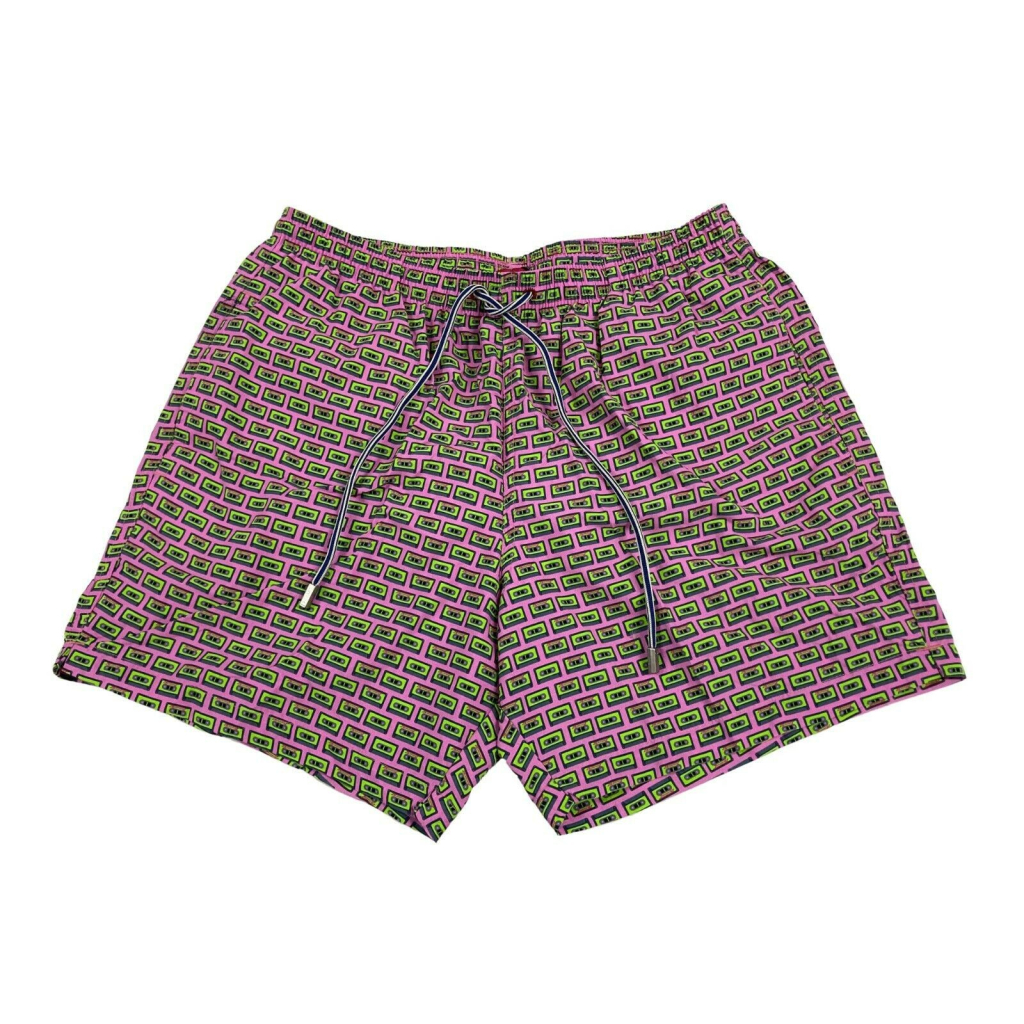 ZEYBRA costume uomo boxer fantasia rosa mod AUB282 MUSICASSETTA linea HERITAGE MADE IN ITALY