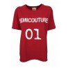 SEMICOUTURE t-shirt woman half sleeve  S2SJ10 CELESTINE 100% cotton MADE IN ITALY