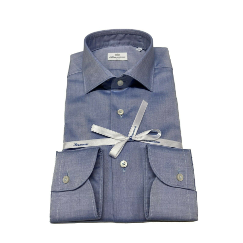 BRANCACCIO camicia uomo oxford celeste SG00B0 GIO’ PT EBN19 100% cotone