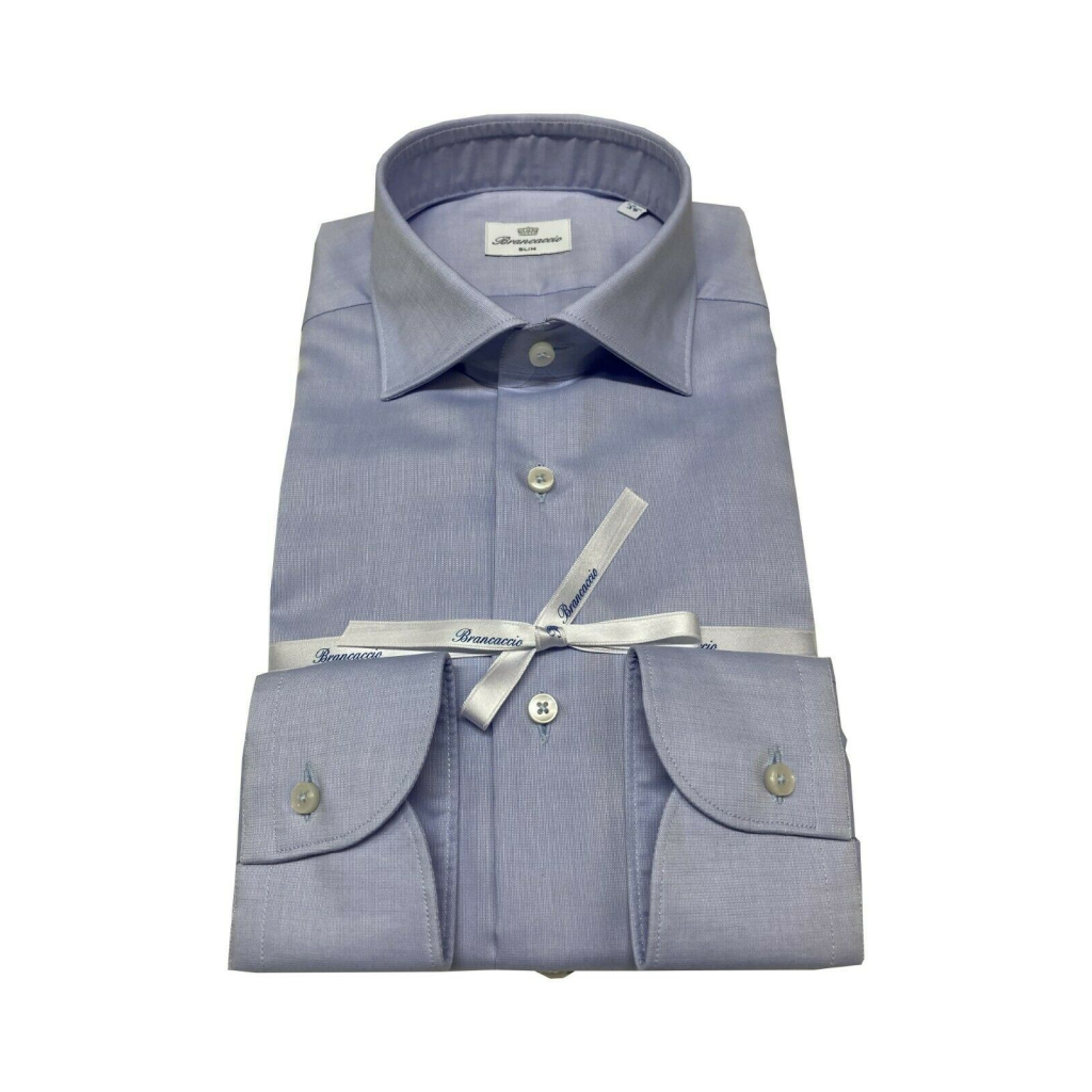 BRANCACCIO light blue long sleeve man shirt SG00B0 GIO 'PT FBN1001 100% cotton BRANCACCIO light blue long sleeve man shirt SG00B0 GIO 'PT FBN1001 100% cotton