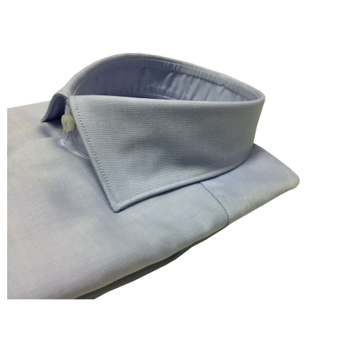 BRANCACCIO light blue long sleeve man shirt SG00B0 GIO 'PT FBN1001 100% cotton