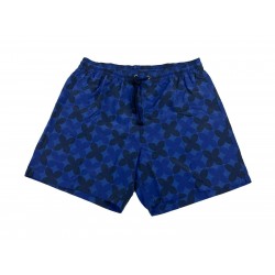 FIORIO MILANO costume uomo boxer fantasia blu art FIP BXR 25352 S78 01340 100% poliammide nylon MADE IN ITALY