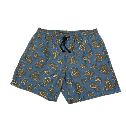 FIORIO MILANO man costume boxer blue cashmere fantasy art FIP BXR 25352 S78 01351 100% nylon polyamide MADE IN ITALY