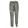 WHITE SAND blue wide striped rope man trousers art SU66 GREG 317 MADE IN ITALY