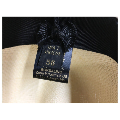 BORSALINO man hat 141088 Panama Quito 100% straw MADE IN ITALY