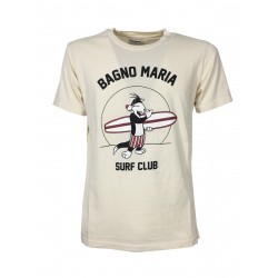 FRONT STREET 8 t-shirt uomo avorio art TS1 BAGNO MARIA  100% cotone MADE IN ITALY
