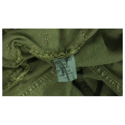 FRONT STREET 8 man trousers mod fatigue green art PL4 100% cotton