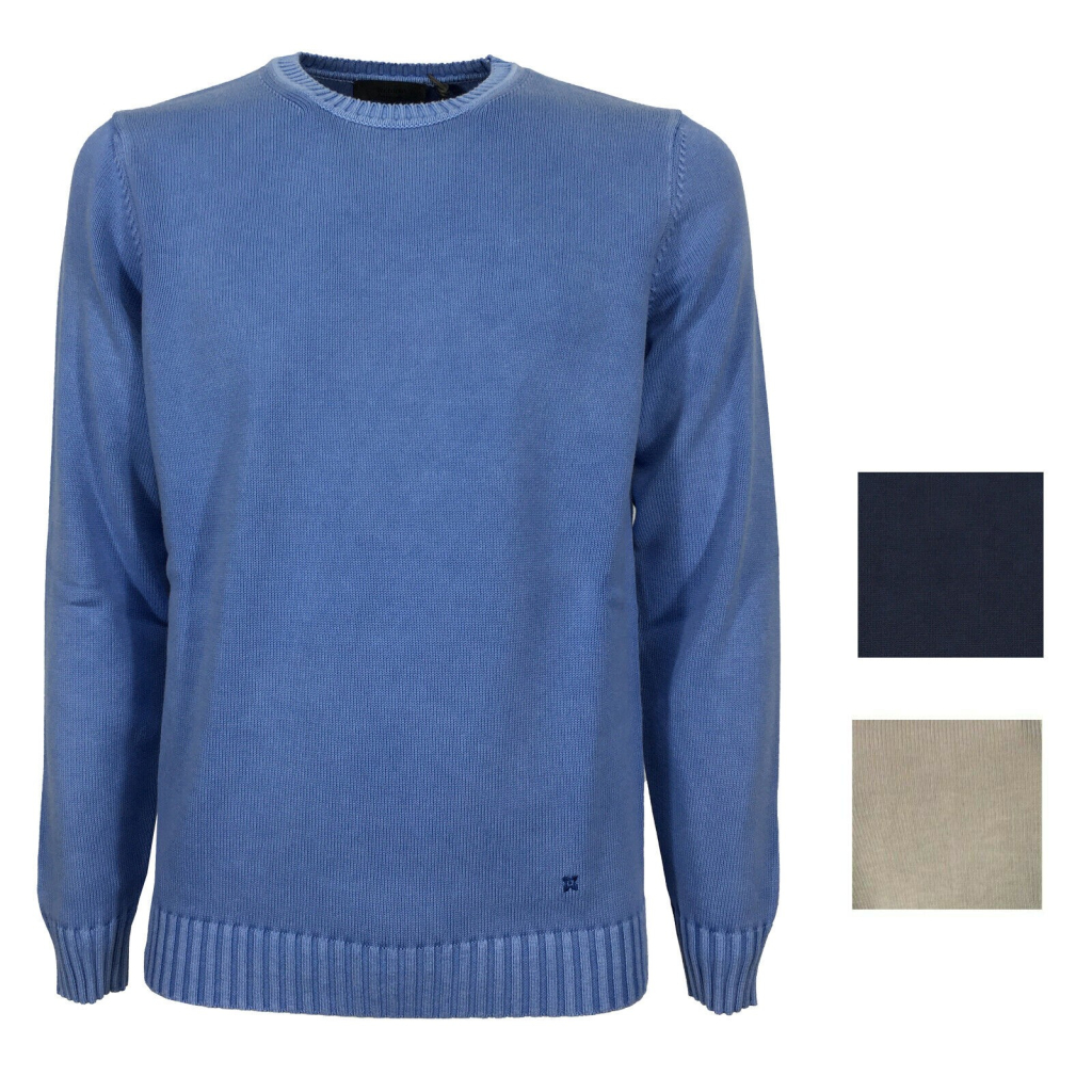 FERRANTE men's sweater 100% cotton art 25102 MADE IN ITALY