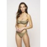 WIKINI-WOXER bikini donna fascia con accessorio oro  art AMY MADE IN ITALY