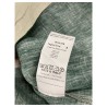 BottegaChilometriZero camicia uomo fantasia beige/verde/bluette art DU21338 100% lino MADE IN ITALY