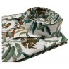 MARRIN camicia uomo a polo 4 bottoni fantasia foresta verde art LB110 I2112 100% cotone