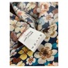 MARRIN camicia uomo cotone a polo 4 bottoni fantasia fiori blu art LB110 I2111 100% cotone