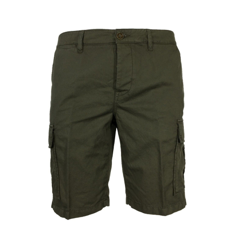 FERRANTE men's bermuda shorts with side pockets in linen and cotton art U13102 MADE IN ITALY