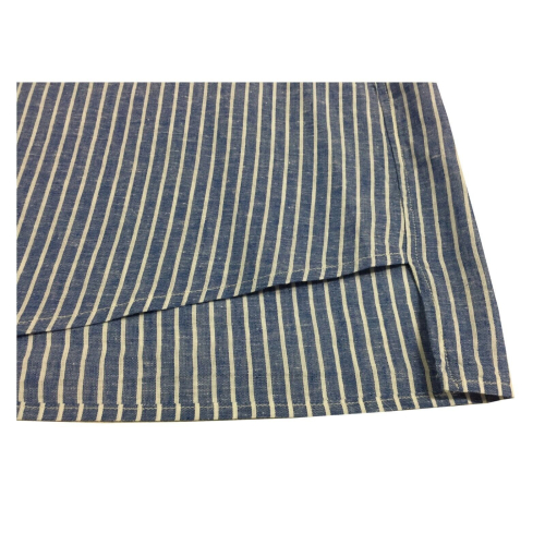 SOPHIE camicia donna righe azzurro/bianco mod OPPI 55% lino 45% cotone MADE IN ITALY