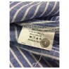 SOPHIE camicia donna righe azzurro/bianco mod OPPI 55% lino 45% cotone MADE IN ITALY