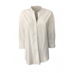 SOPHIE white woman shirt mod OPPI 100% cotton MADE IN ITALY