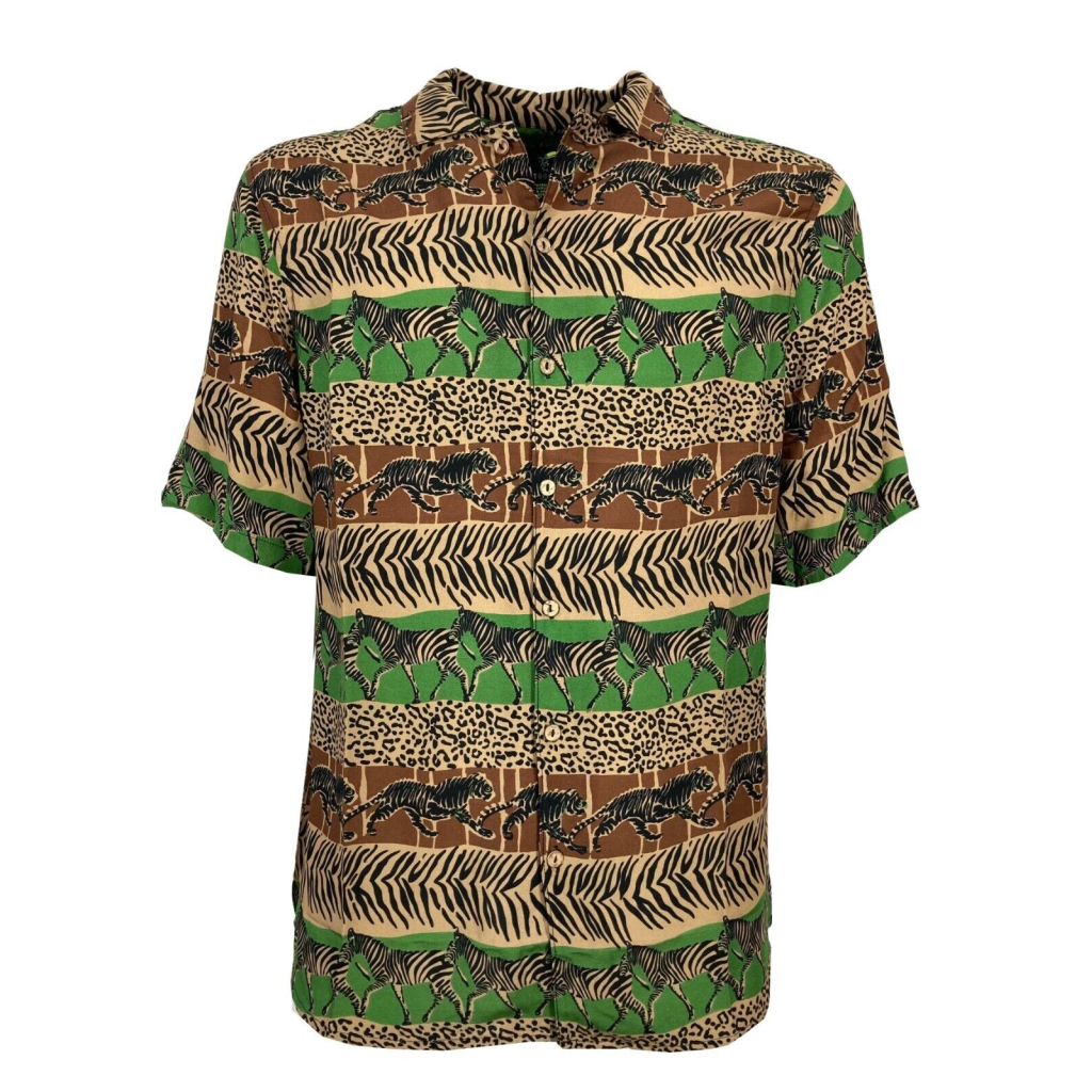 TOOCO camicia uomo fantasia Forest art TOC0303 ZOE FOREST MADE IN ITALY