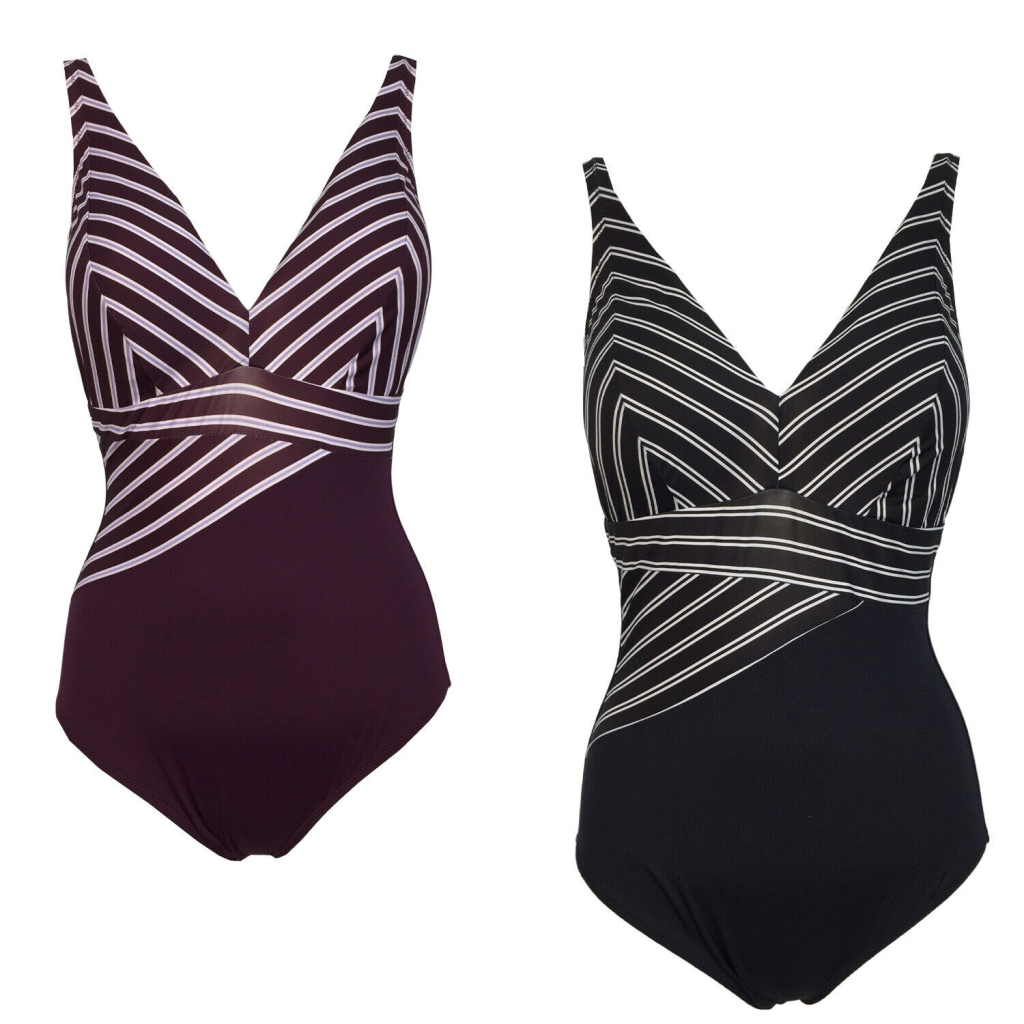 FEELING by JUSTMINE costume donna intero unito+righe art A782C687 MADE IN ITALY FEELING by JUSTMINE costume donna intero unito+righe art A782C687 MADE IN ITALY
