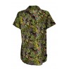 LA FEE MARABOUTEE camicia donna fantasia jungle verde art FD-CH-PURSIA 100% cotone