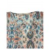 LA FEE MARABOUTEE blusa donna cotone leggero turchese/arancio art FD-TO-BISMA-H 100% cotone MADE IN ITALY