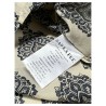 LA FEE MARABOUTEE blusa donna cotone leggero svasata avorio/blu FD-TO-BENNY-Y 100% cotone MADE IN ITALY